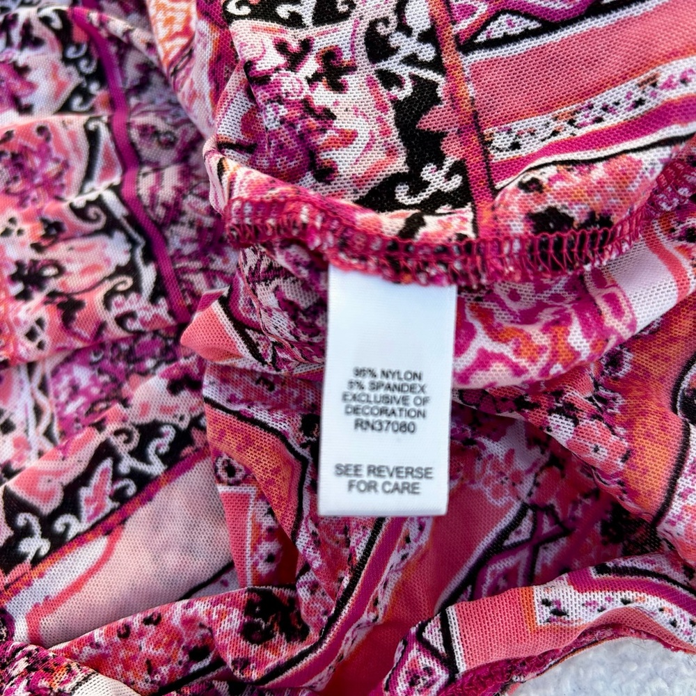 est 1946 Floral Patchwork Kimono Sleeve Top 26/28W - Picture 6 of 8